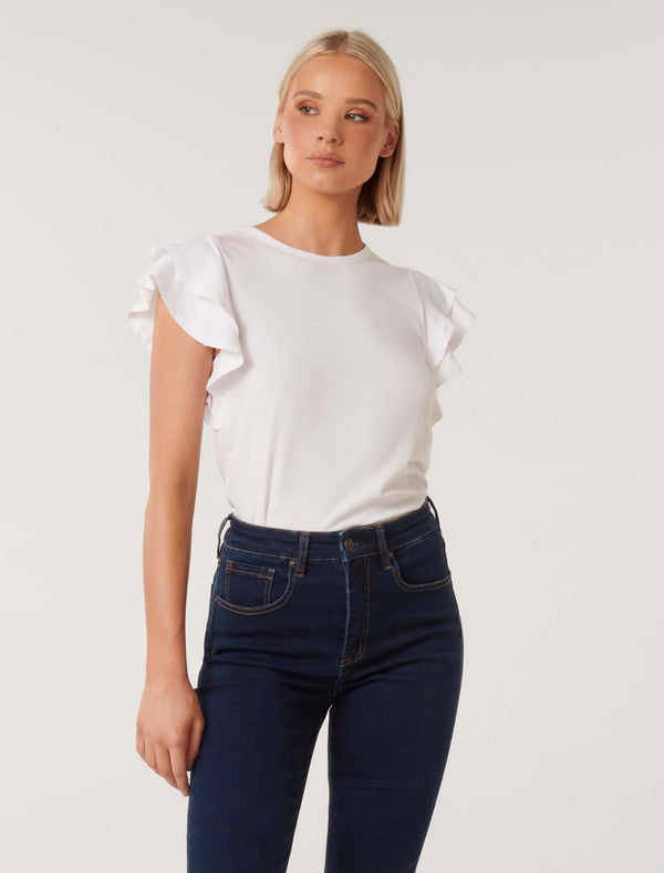 Hera Double Ruffle Top Forever New