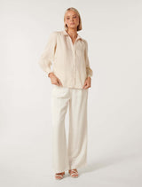 Lee Petite Linen Blouse Forever New