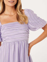 Janice Stripe Mini Dress Forever New