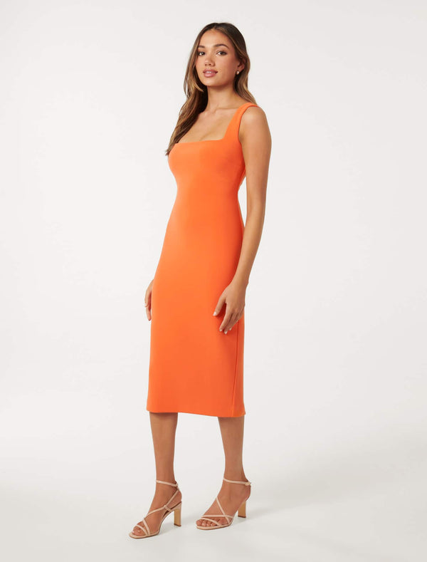 Kerry Petite Bodycon Midi Dress Forever New