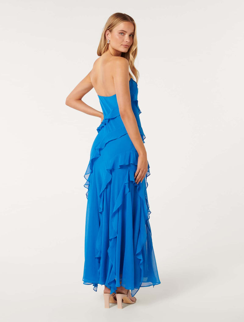 Stella Strapless Ruffle Dress Forever New