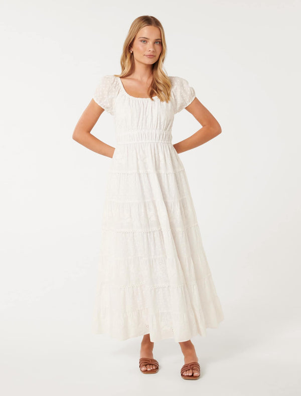 Sardinia Tiered Midi Dress Forever New