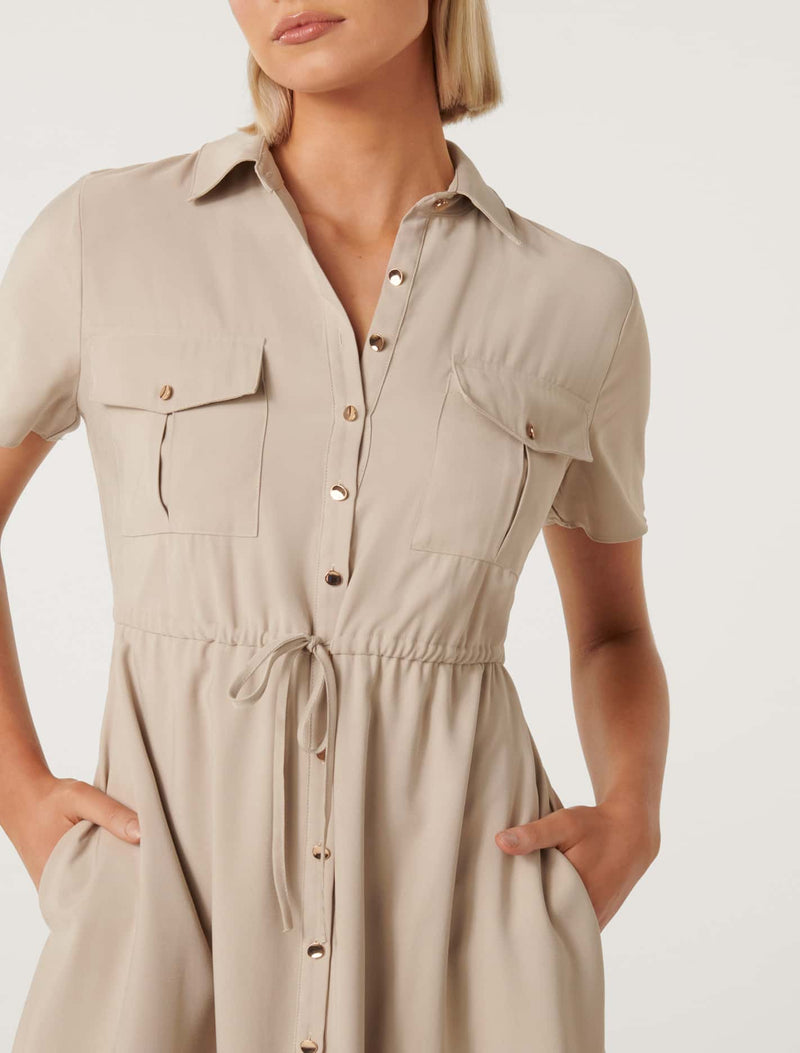 Avana Midi Shirt Dress Forever New