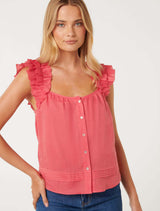 Breanna Babydoll Frill Top Forever New