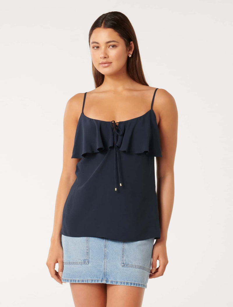 Cordelia Ruffle Cami Top Forever New