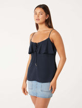 Cordelia Ruffle Cami Top Forever New