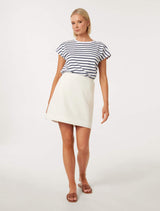 Myah Linen Mini Skirt Forever New