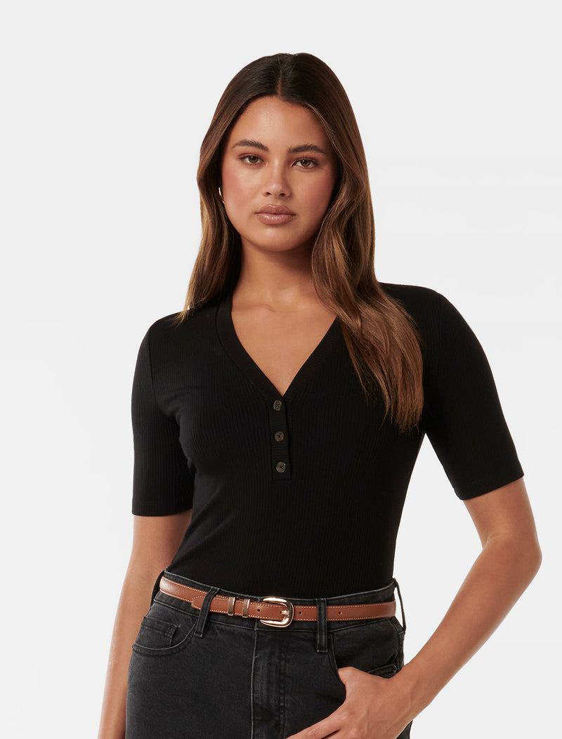 Elaine Button Up Top Forever New