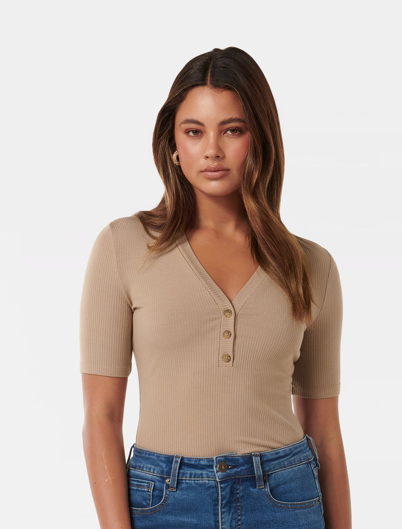 Elaine Button Up Top Forever New