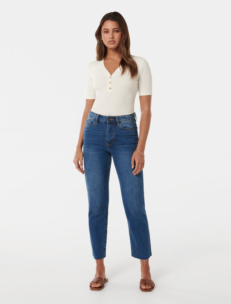 Elaine Button Up Top Forever New