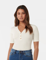 Elaine Button Up Top Forever New