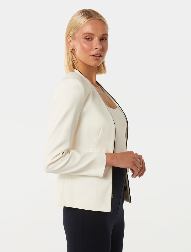 Sharon Collarless Blazer Forever New