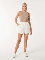 Tamara Textured Shorts Forever New