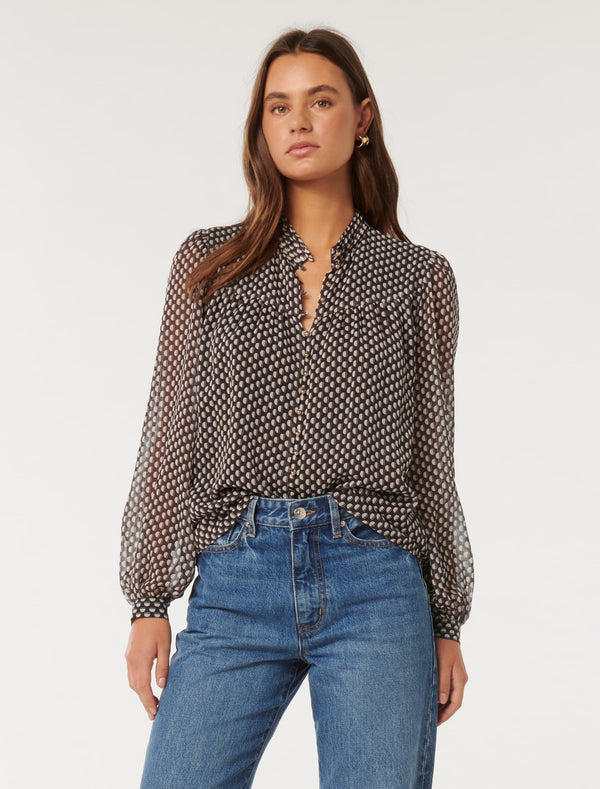 Romy Extended Yoke Blouse Forever New