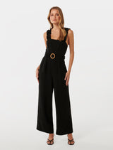 Gemma Ruffle Shoulder Jumpsuit Forever New