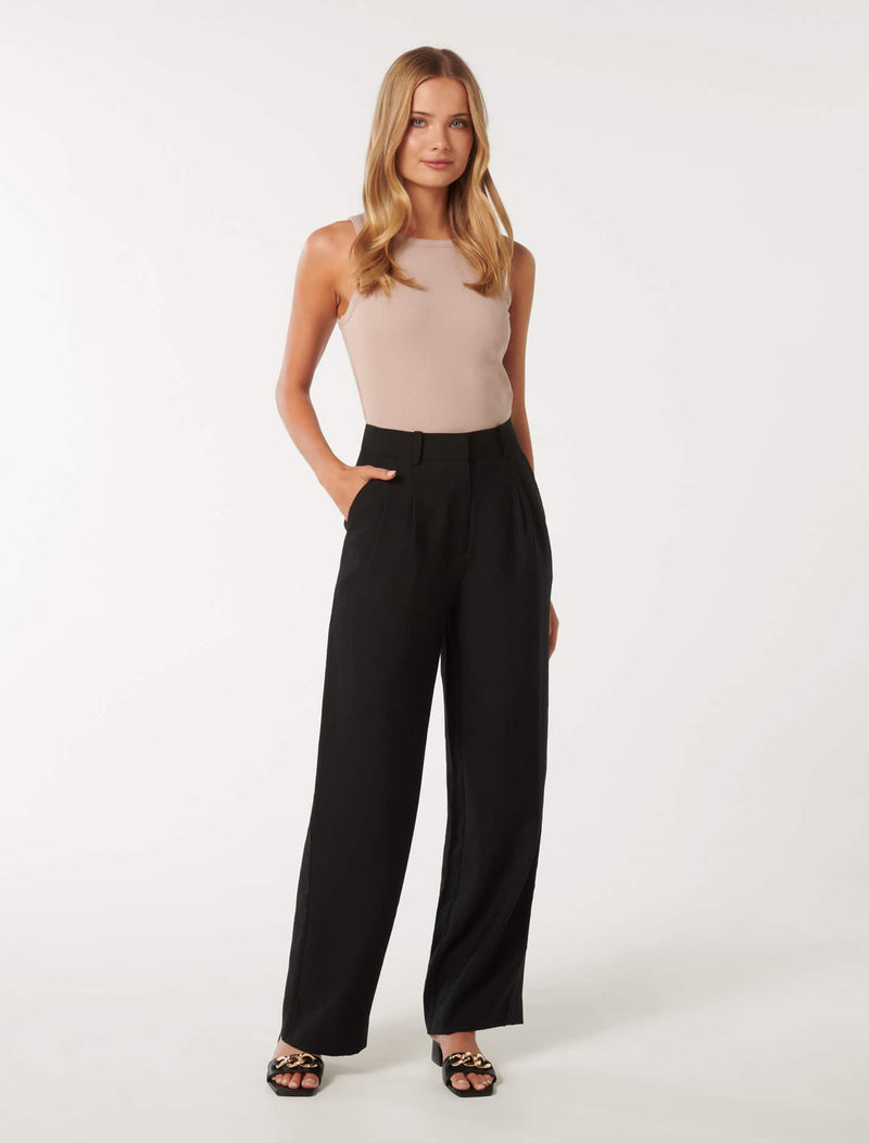 Bridget Bamboo Straight Leg Pants Forever New