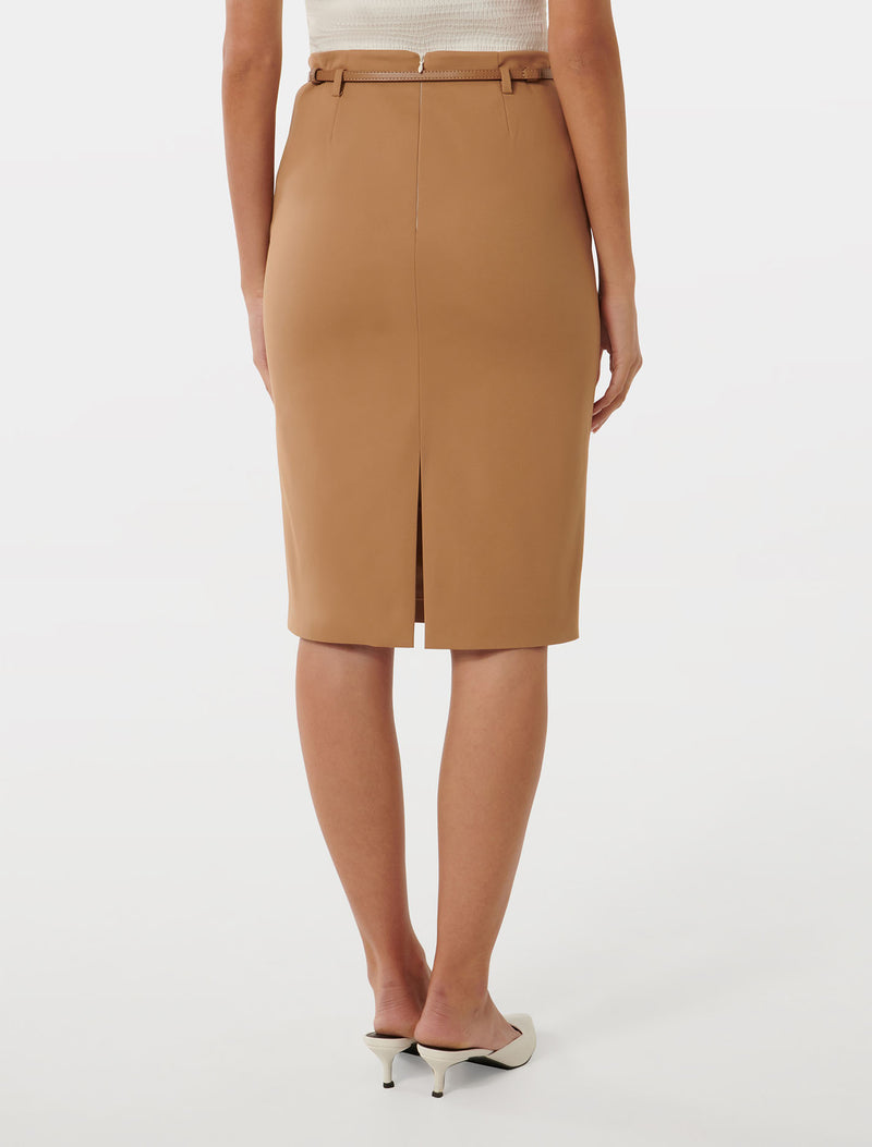 Dina Belted Pencil Skirt Forever New