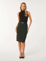 Dina Belted Pencil Skirt Forever New