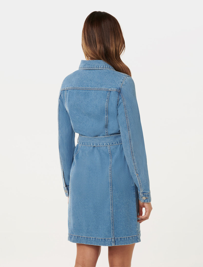 Taylor Denim Shirt Dress Forever New