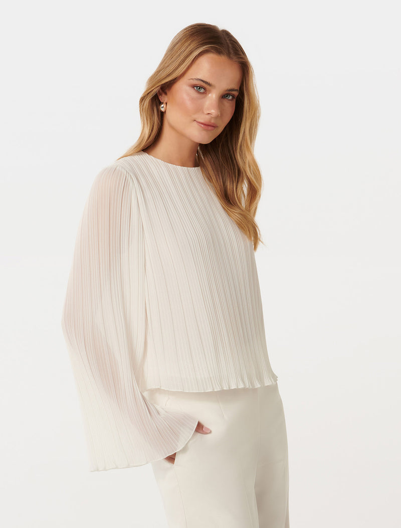 Paxton Pleated Shell Top Forever New