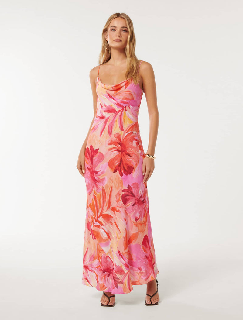 Valerie Cowl Neck Maxi Dress Forever New