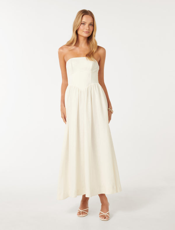 Nova Strapless Midi Dress Forever New