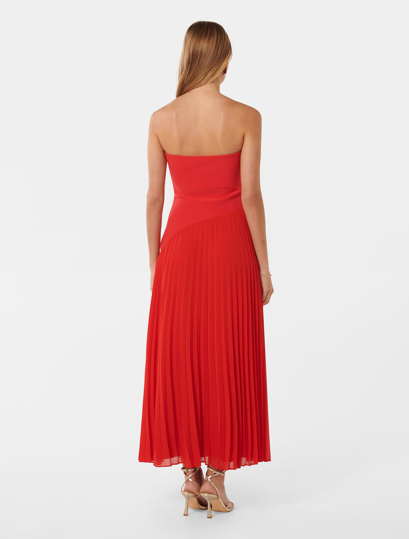 Capri Strapless Pleat Midi Dress Forever New