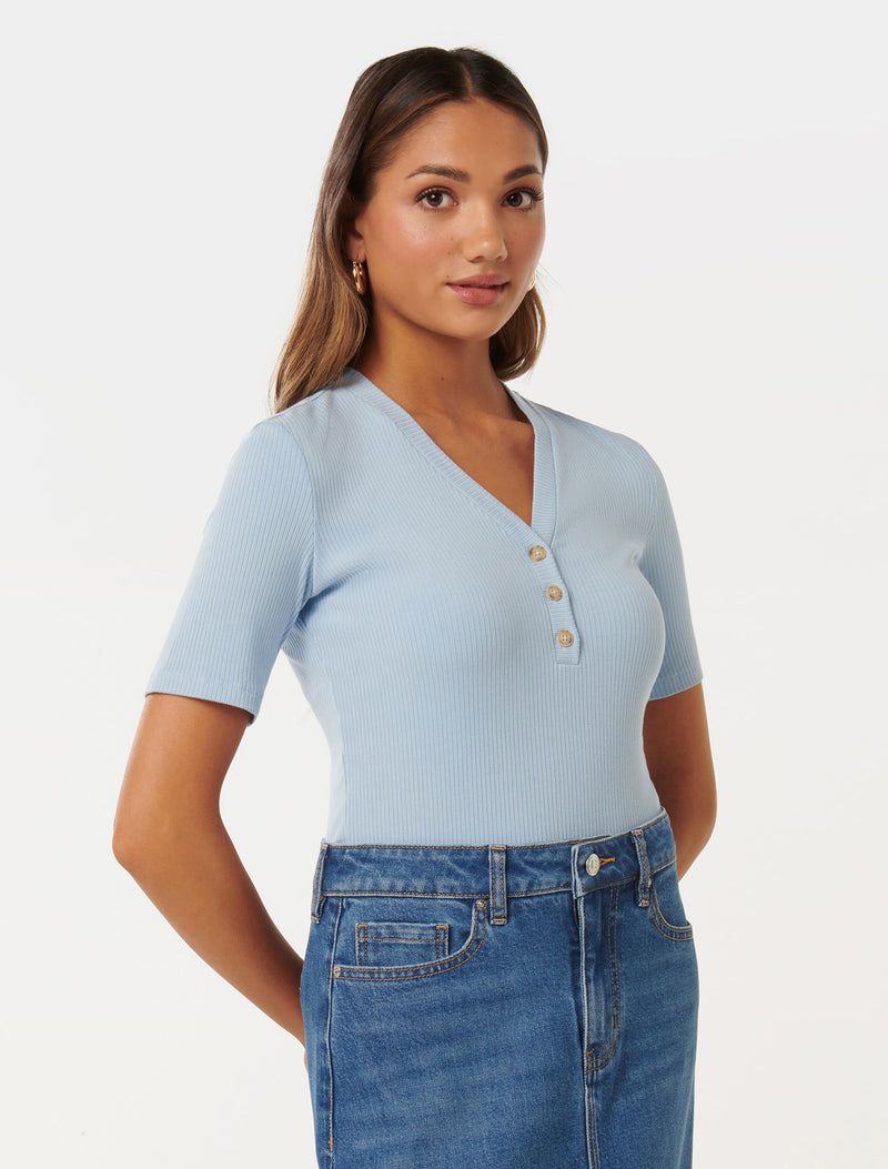 Elaine Petite Button Up Top Forever New