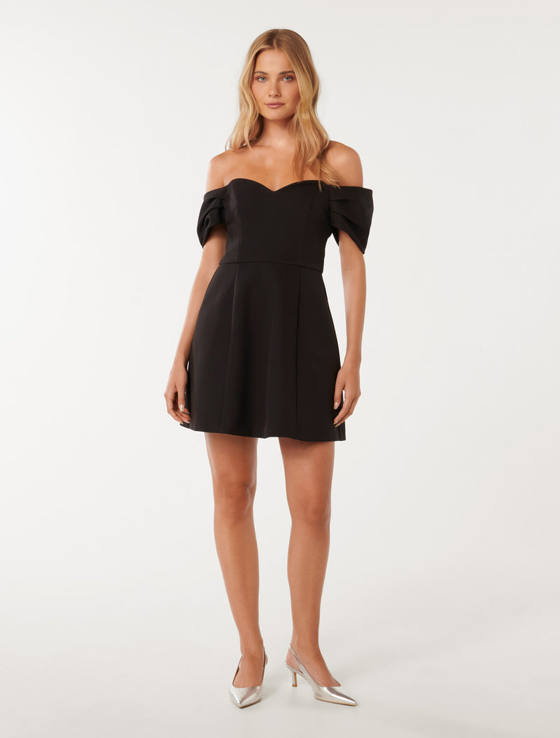 Sylvia Off Shoulder Mini Dress Forever New