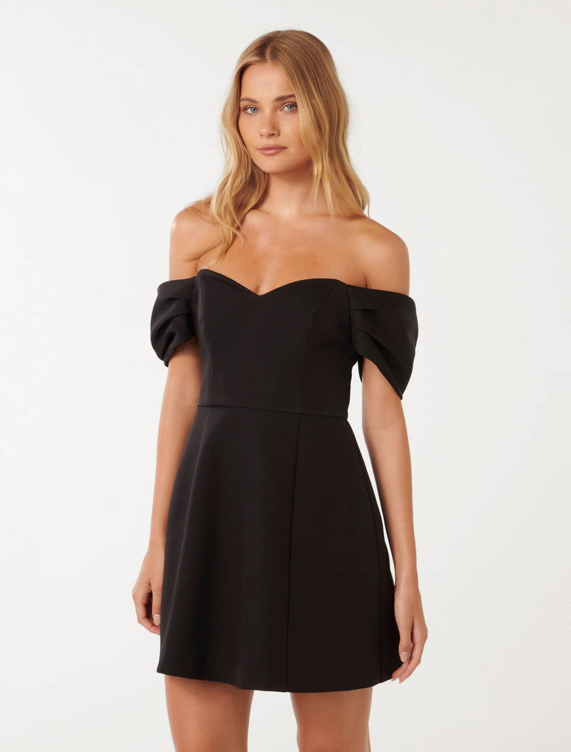 Sylvia Off Shoulder Mini Dress Forever New