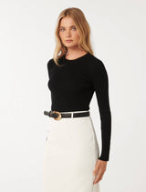 Della Rib Knit Jumper Forever New