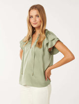 Marni Micropleat Blouse Forever New