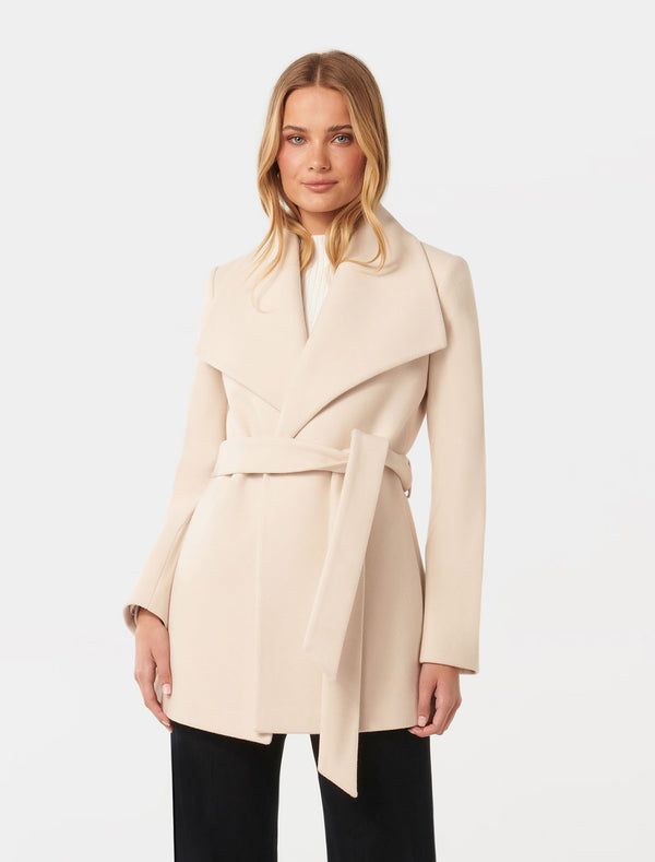 Steph Wrap Coat Forever New