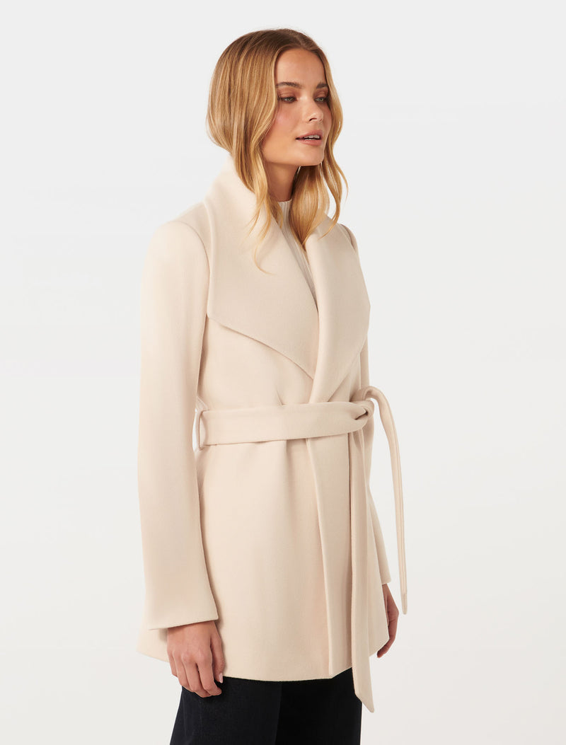 Steph Wrap Coat Forever New