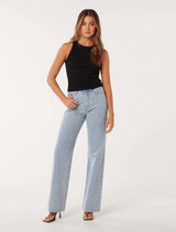 Sky Straight Leg Jeans Forever New