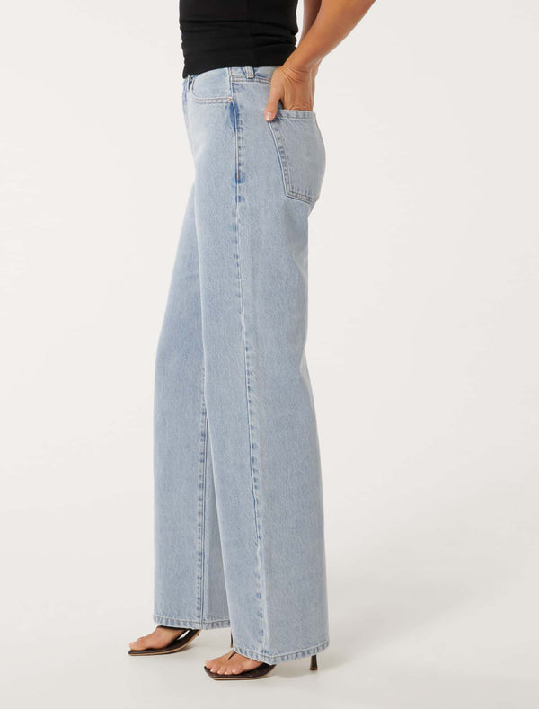 Sky Straight Leg Jeans Forever New