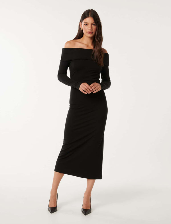 Louise Long Sleeve Midi Dress Forever New