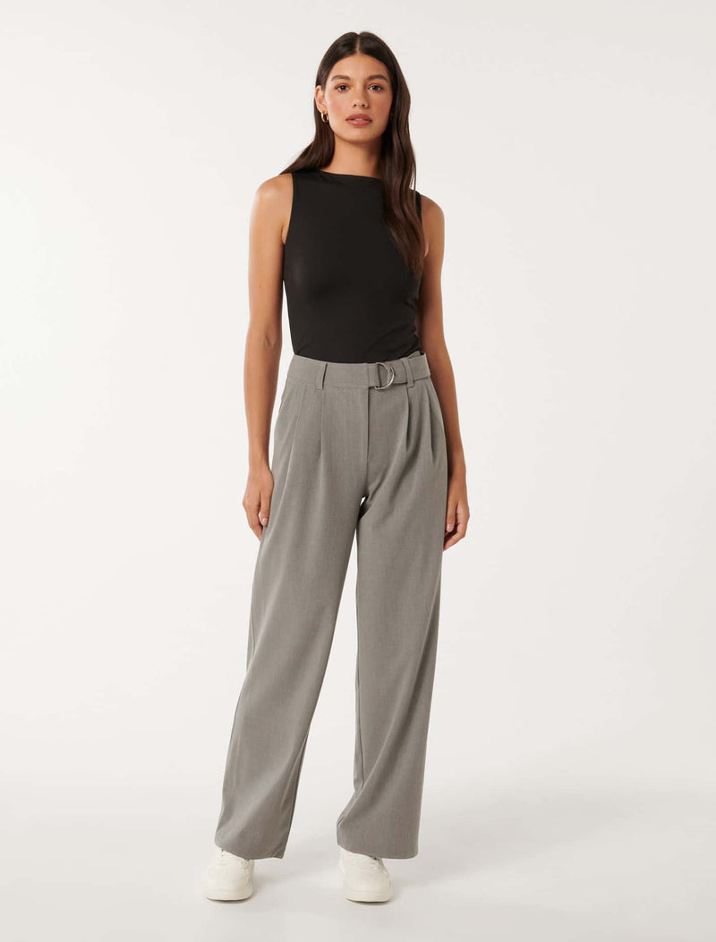 Wilda Belted Wide Leg Pants Forever New