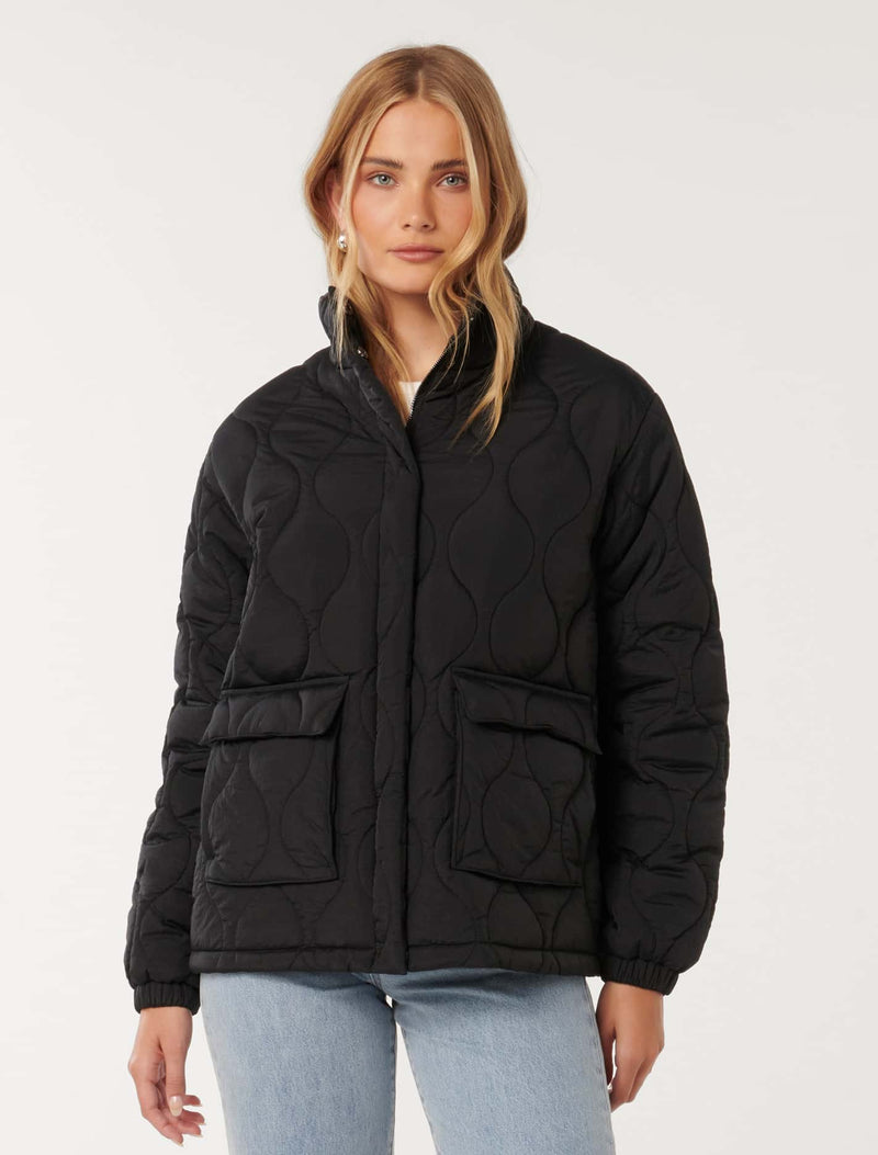 Amy Quilted Jacket Forever New