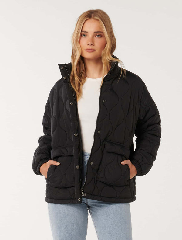 Amy Quilted Jacket Forever New