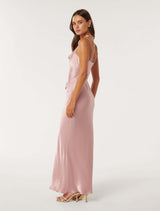 Lucy Satin Cowl Maxi Dress Forever New