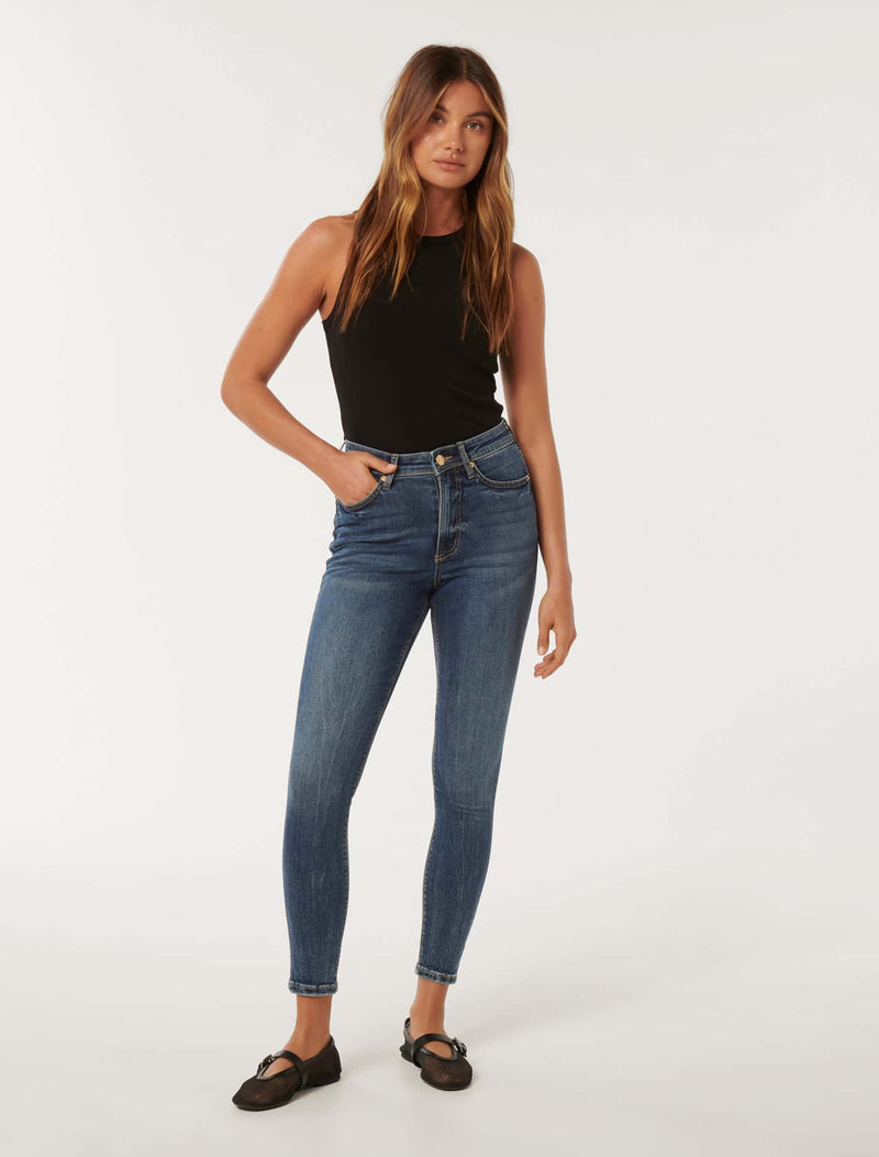 Nala Mid-Rise Skinny Jeans Forever New