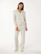 Tiana Loungewear Zip Front Sweatshirt Forever New