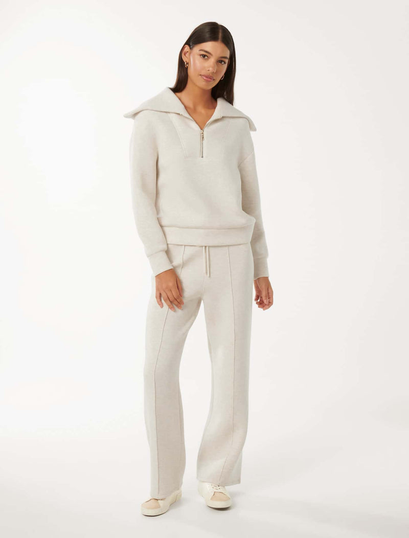 Tiana Loungewear Zip Front Sweatshirt Forever New