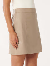 Eleni Vegan Leather Mini Skirt Forever New