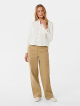 Chloe Cropped Shirt Forever New