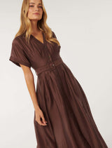 Judith Shirt Belt Midi Dress Forever New