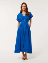 Judith Shirt Belt Midi Dress Forever New