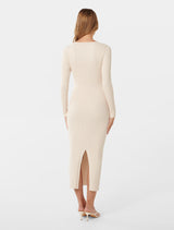 Teagan Ribbed Knit Midi Dress Forever New