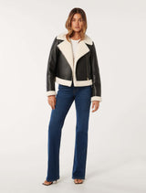 Jessy Pu Aviator Jacket Forever New